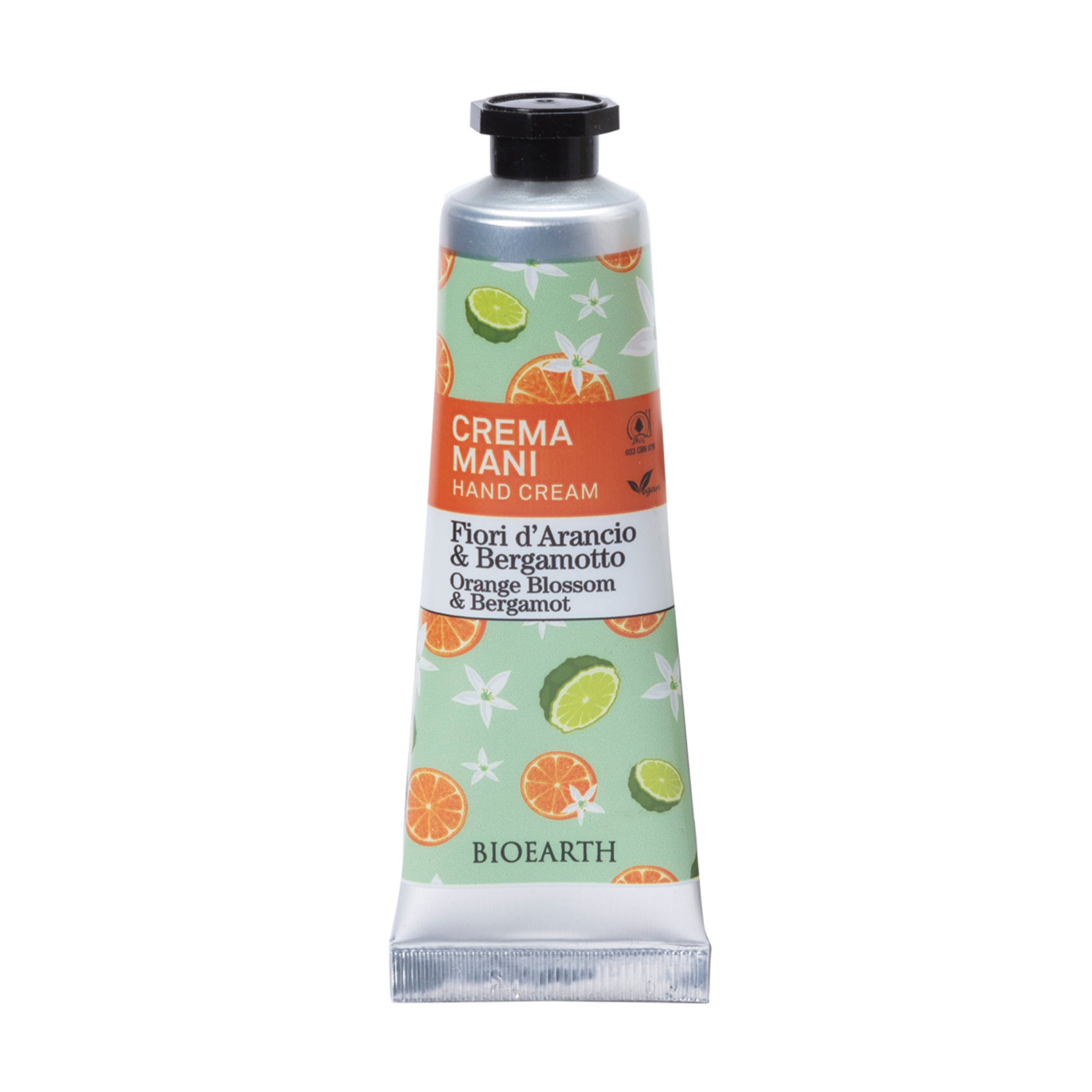 Крем для рук Bioearth Family Hand Cream Апельсиновий цвіт та бергамот, 30 мл